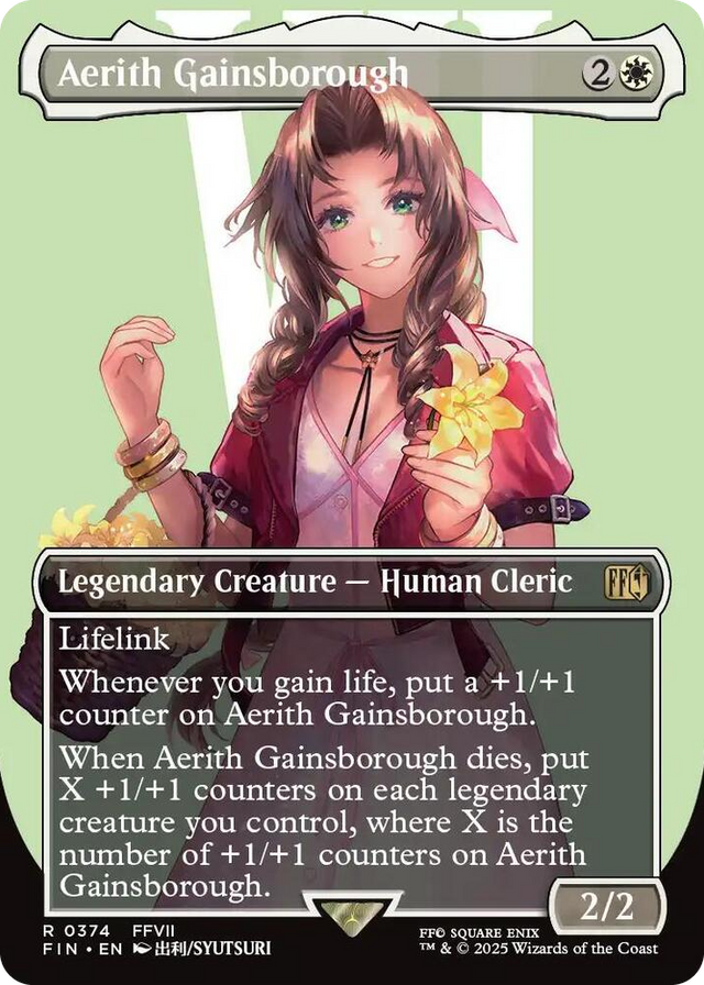 0374 Aerith Gainsborough (Borderless) R FINAL FANTASY