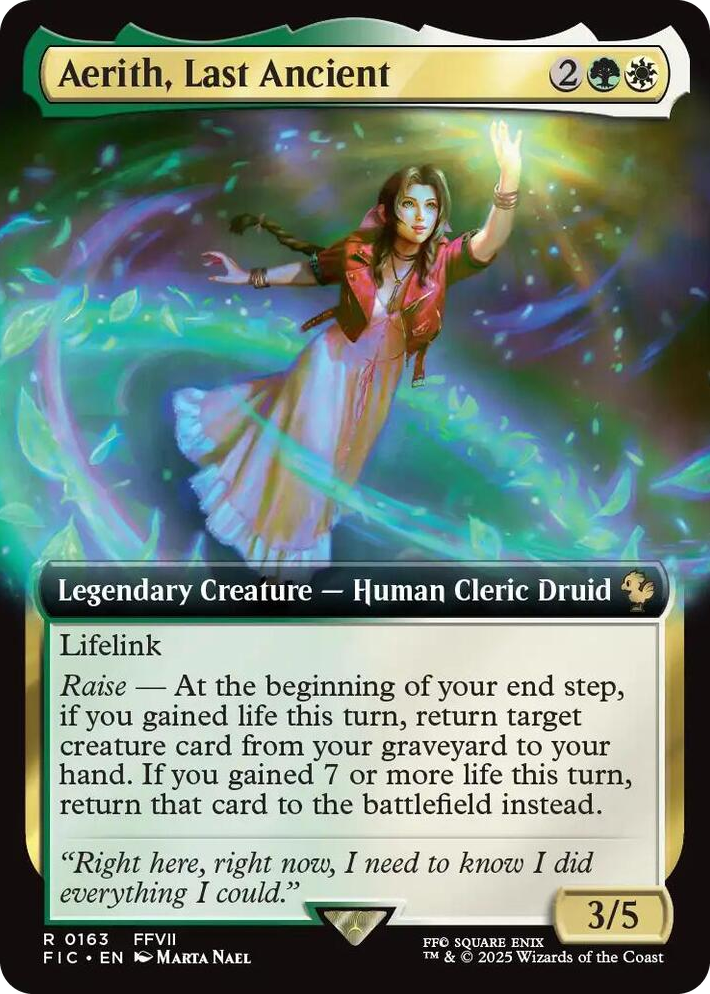 0163 Aerith, Last Ancient (Extended Art) R Commander: FINAL FANTASY