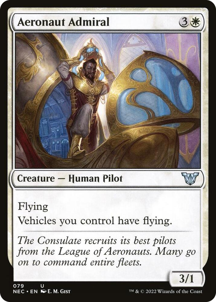 0079 Aeronaut Admiral U Commander: Kamigawa: Neon Dynasty
