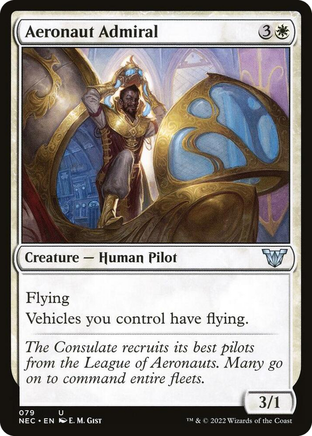 0079 Aeronaut Admiral U Commander: Kamigawa: Neon Dynasty