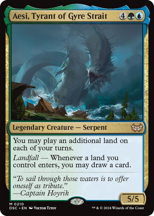 0210 Aesi, Tyrant of Gyre Strait M Commander: Duskmourn: House of Horror