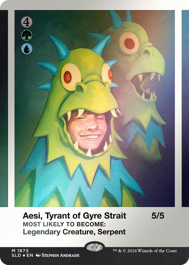 1873 Aesi, Tyrant of Gyre Strait (Rainbow Foil) M Secret Lair Drop Series