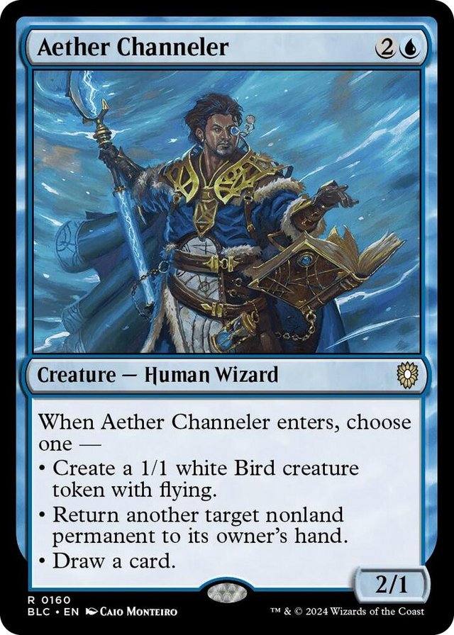 0160 Aether Channeler R Commander: Bloomburrow