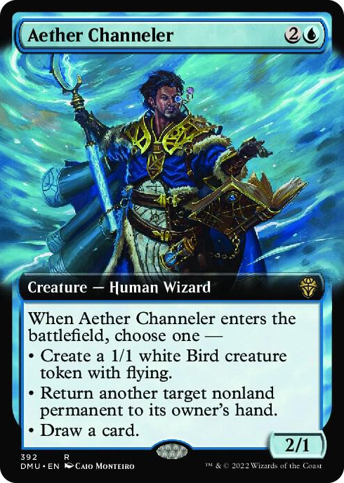 0392 Aether Channeler (Extended Art) R Dominaria United
