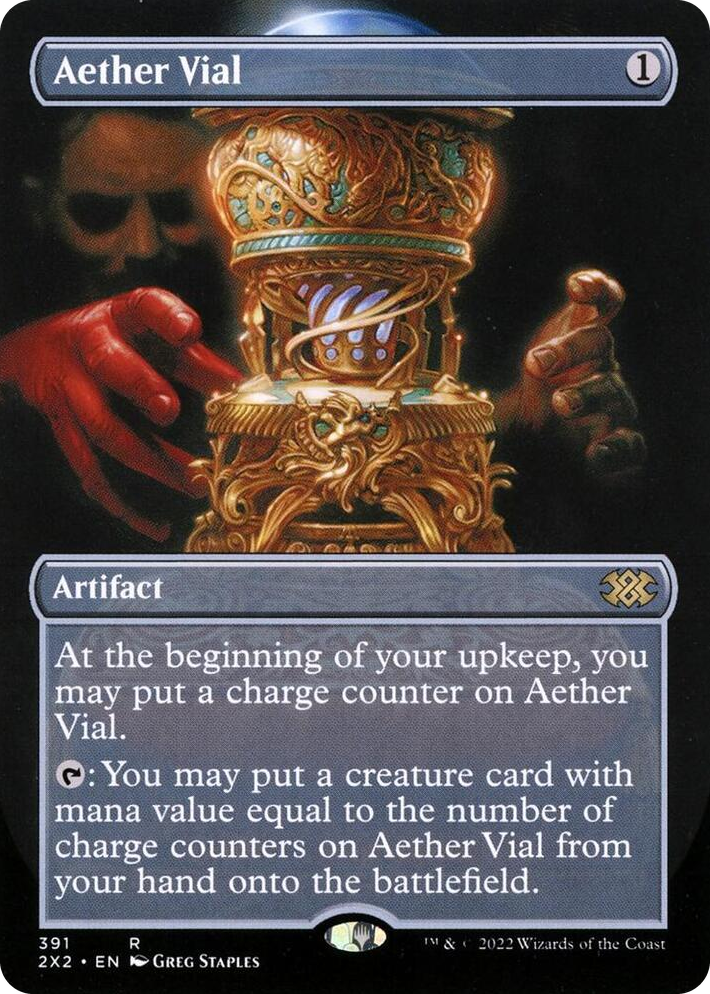 0391 Aether Vial (Borderless) R Double Masters 2022