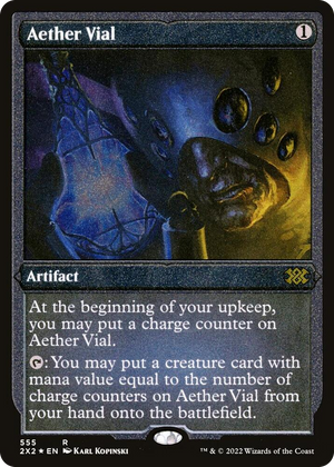 0555 Aether Vial (Foil Etched) R Double Masters 2022