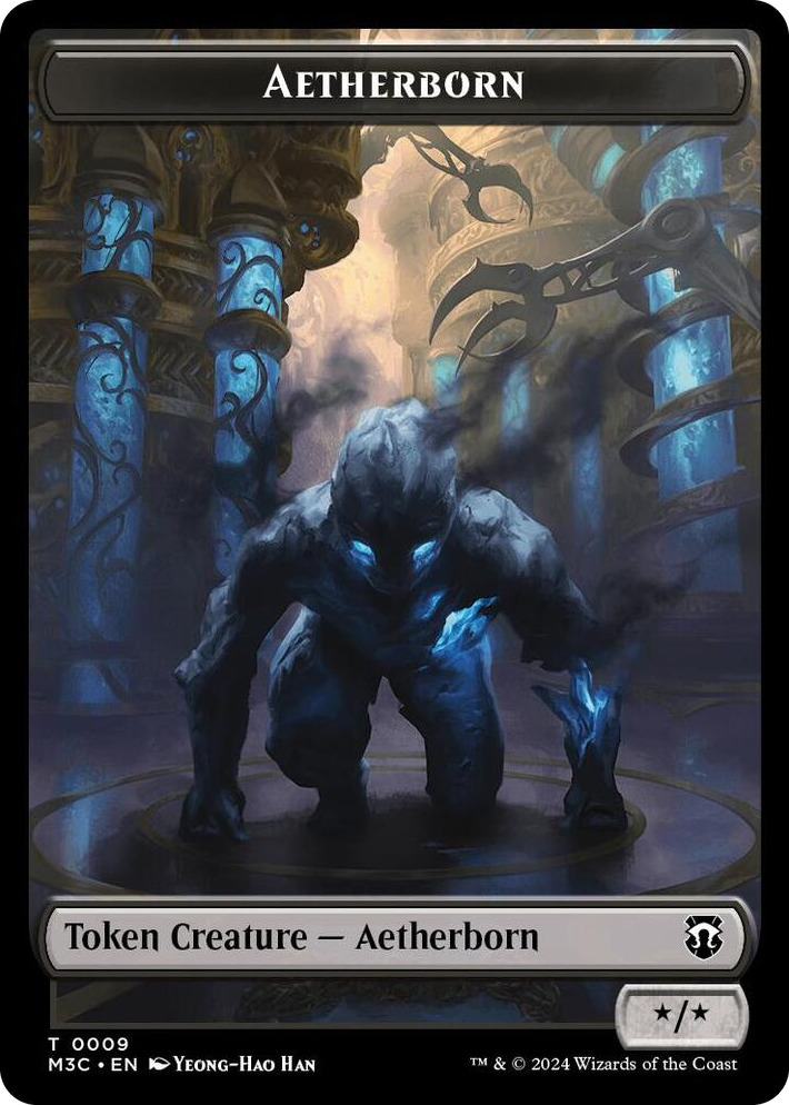 0009 Aetherborn (Ripple Foil) // Thopter Double-Sided Token T Commander: Modern Horizons 3