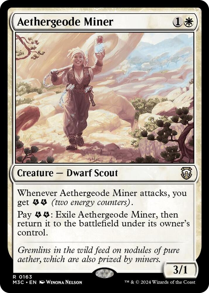 0163 Aethergeode Miner R Commander: Modern Horizons 3