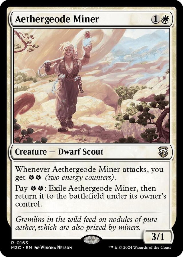0163 Aethergeode Miner R Commander: Modern Horizons 3