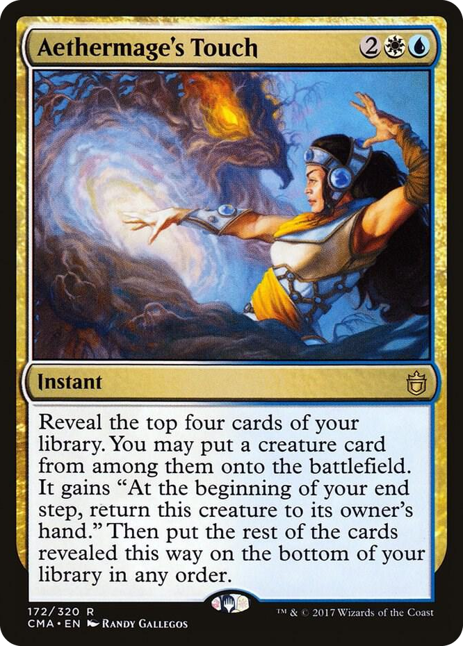 Aethermage's Touch #172 R - Commander Anthology Pokemon card