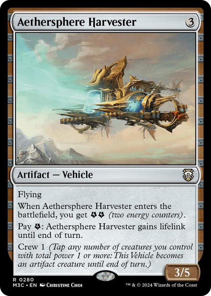 0280 Aethersphere Harvester R Commander: Modern Horizons 3