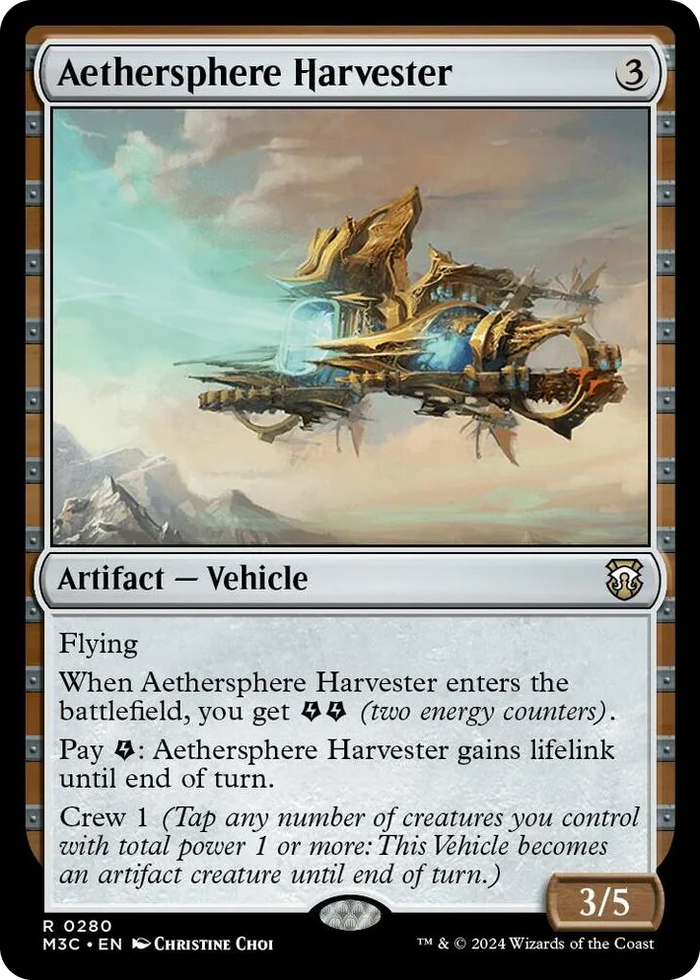 0280 Aethersphere Harvester (Ripple Foil) R Commander: Modern Horizons 3