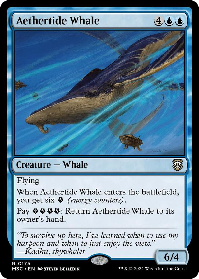 0175 Aethertide Whale R Commander: Modern Horizons 3