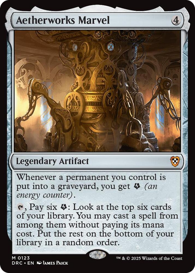 0123 Aetherworks Marvel M Commander: Aetherdrift