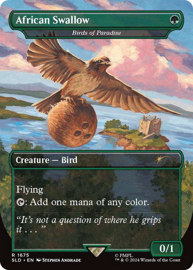 1675 African Swallow - Birds of Paradise R Secret Lair Drop Series