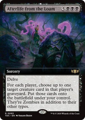 0065 Afterlife from the Loam (Extended Art) R Commander: Tarkir: Dragonstorm