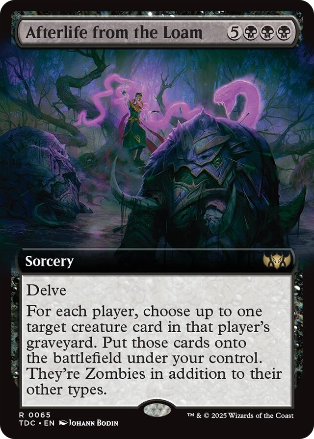 0065 Afterlife from the Loam (Extended Art) R Commander: Tarkir: Dragonstorm
