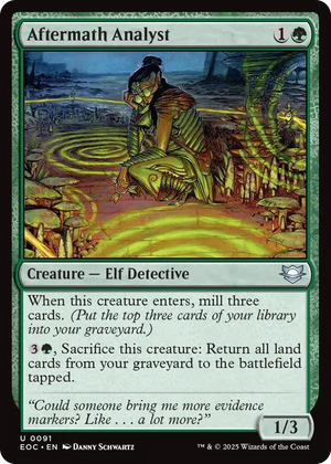 0091 Aftermath Analyst U Commander: Edge of Eternities