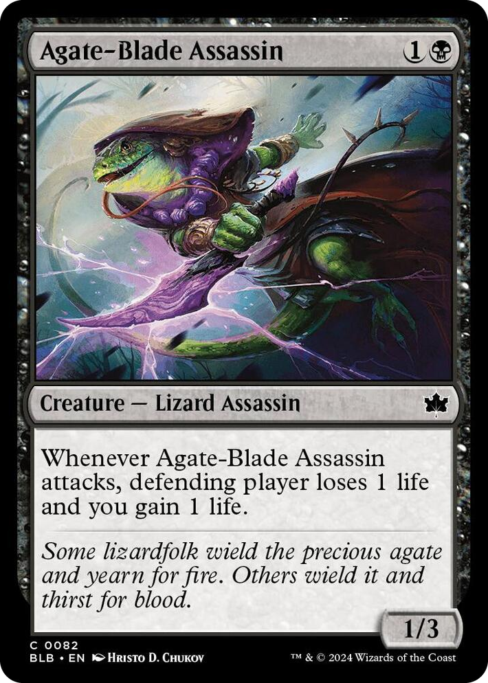 0082 Agate-Blade Assassin C Bloomburrow