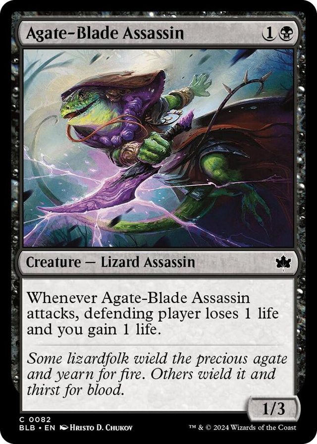 0082 Agate-Blade Assassin C Bloomburrow