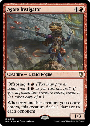 0021 Agate Instigator R Commander: Bloomburrow