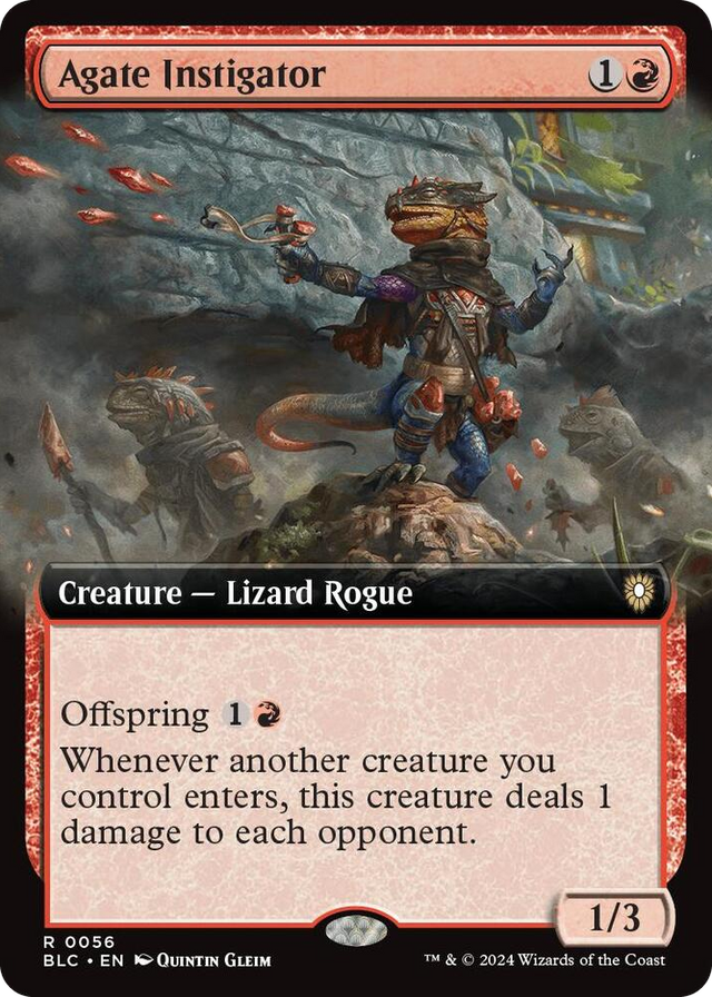 0056 Agate Instigator (Extended Art) R Commander: Bloomburrow