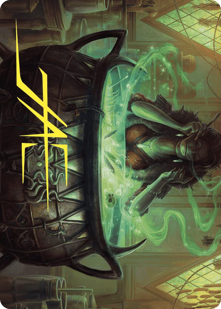 0042 Agatha's Soul Cauldron Art Card (Gold-Stamped Signature) S Art Series: Wilds of Eldraine