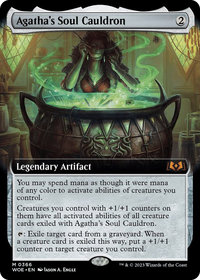 0366 Agatha's Soul Cauldron (Extended Art) M Wilds of Eldraine