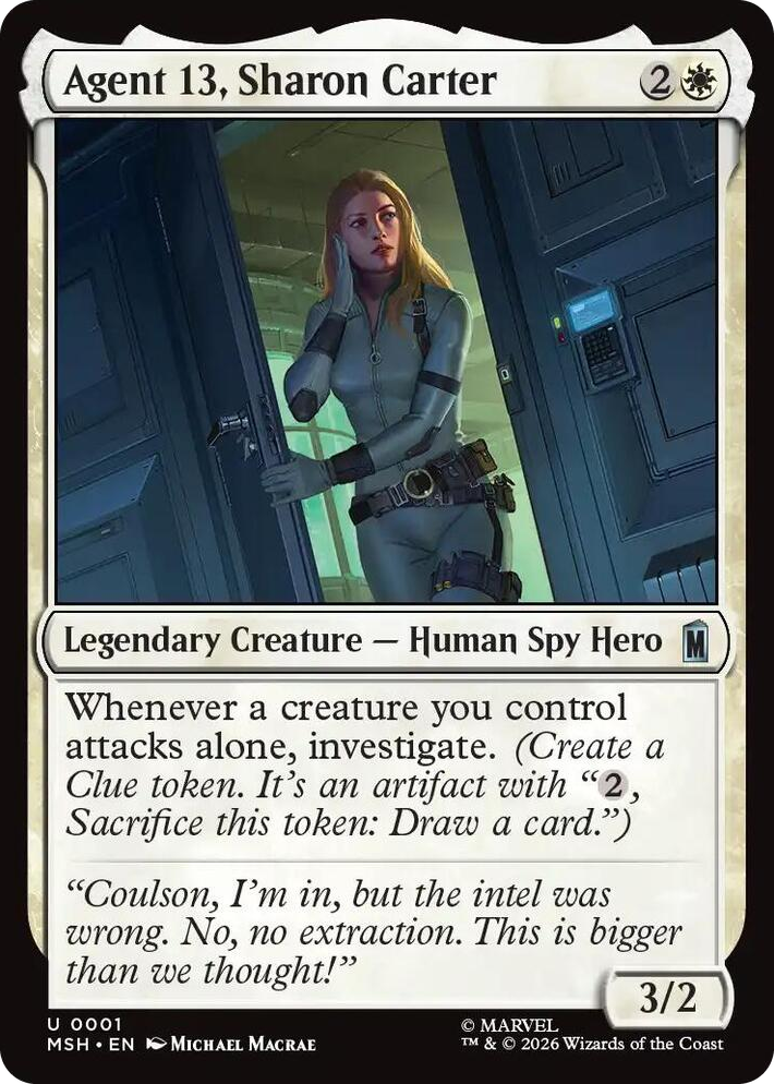 0001 Agent 13, Sharon Carter U Marvel Super Heroes
