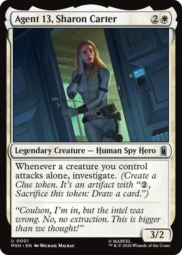 0001 Agent 13, Sharon Carter U Marvel Super Heroes