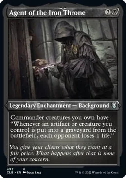 0492 Agent of the Iron Throne (Foil Etched) U Commander Legends: Battle for Baldur's Gate