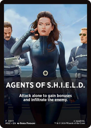 0011 Agents of S.H.I.E.L.D. Theme Card T Commander: Marvel Super Heroes