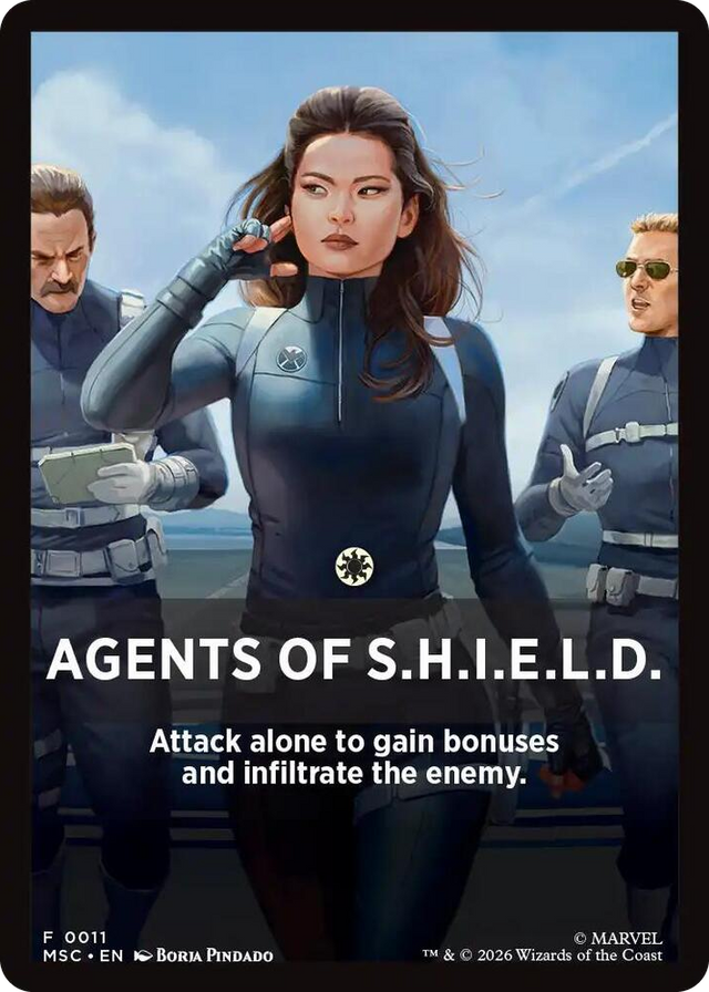 0011 Agents of S.H.I.E.L.D. Theme Card T Commander: Marvel Super Heroes