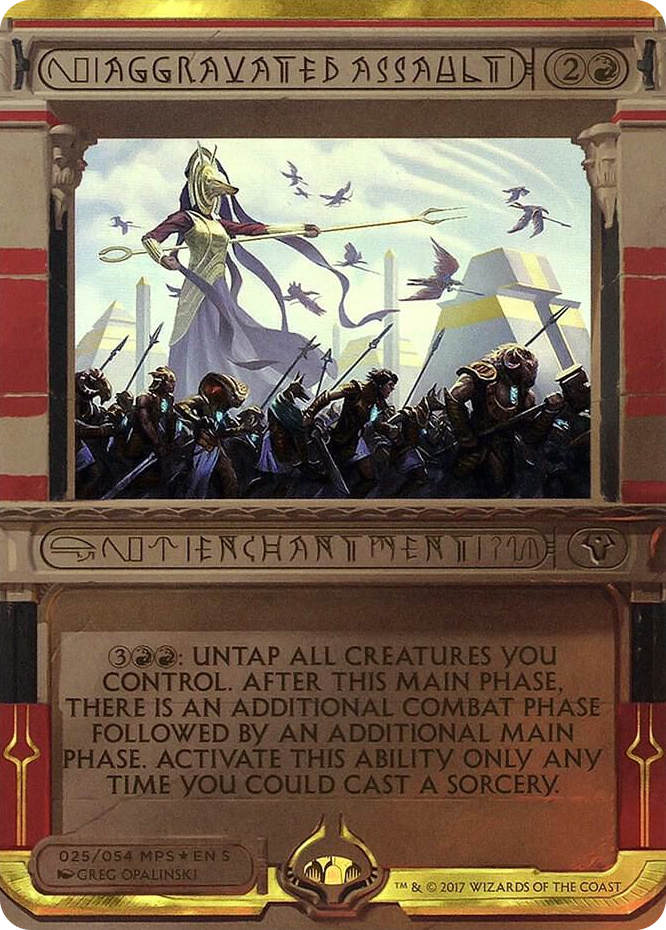 Aggravated Assault #25 M - Masterpiece Series: Amonkhet Invocations Pokemon card