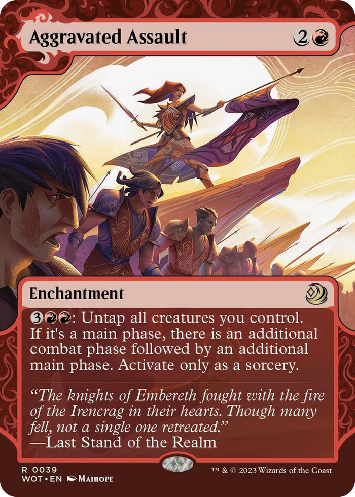 Aggravated Assault #39 R - Wilds of Eldraine: Enchanting Tales Pokemon card