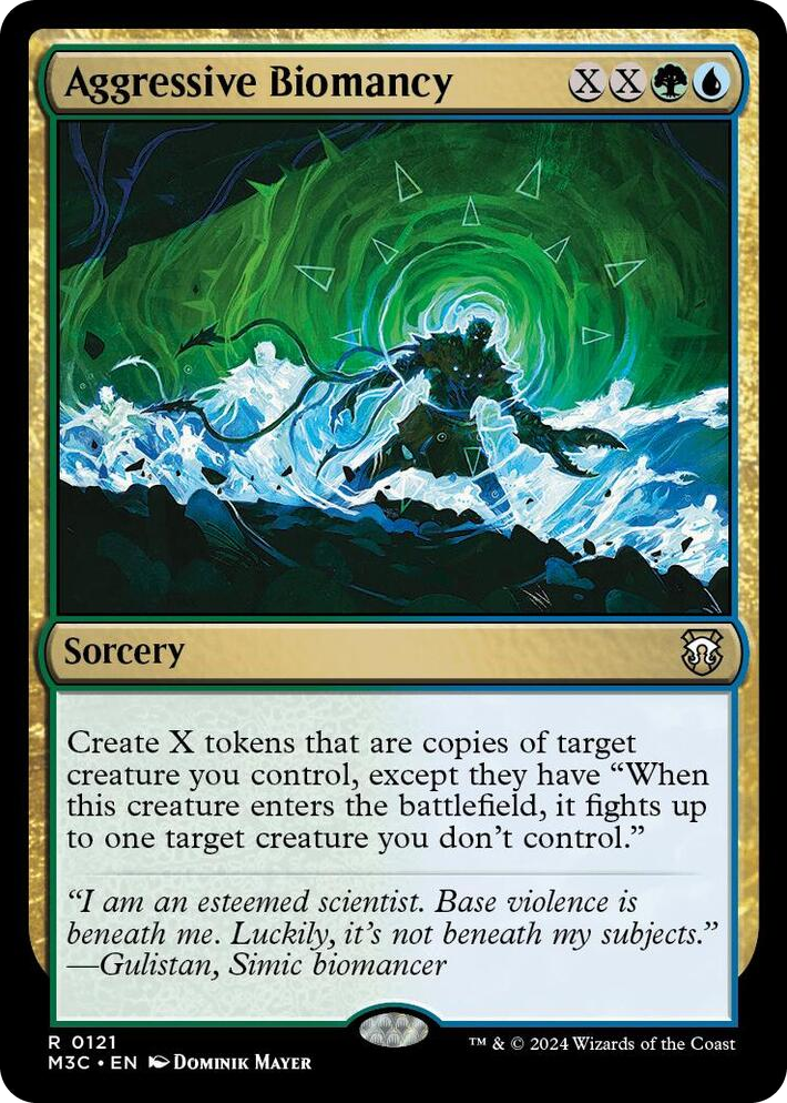 0121 Aggressive Biomancy R Commander: Modern Horizons 3