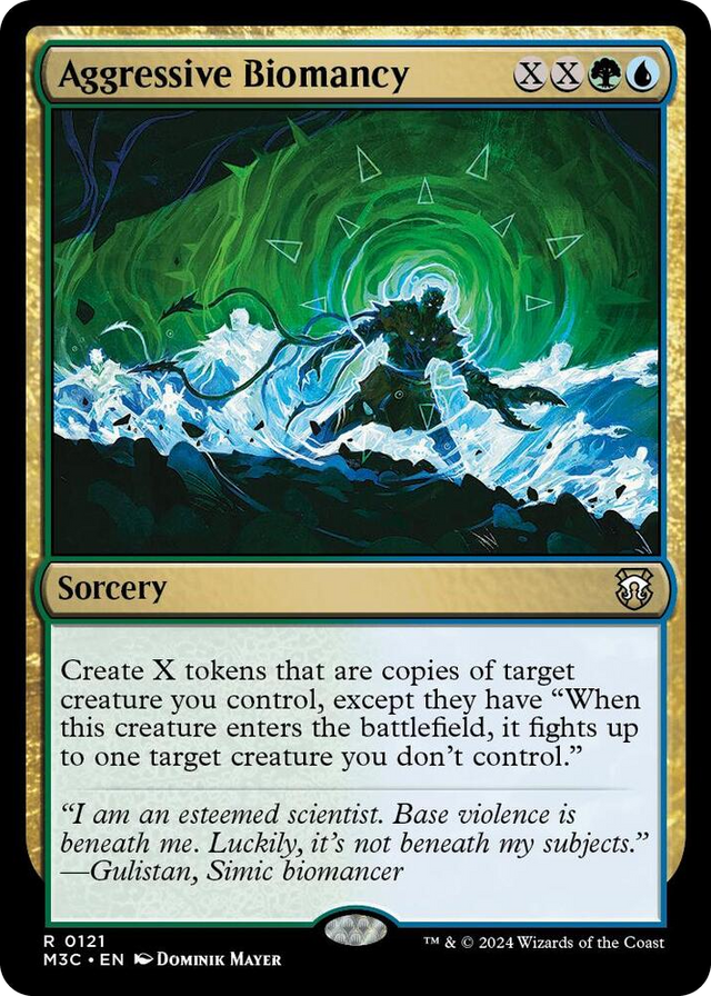 0121 Aggressive Biomancy R Commander: Modern Horizons 3