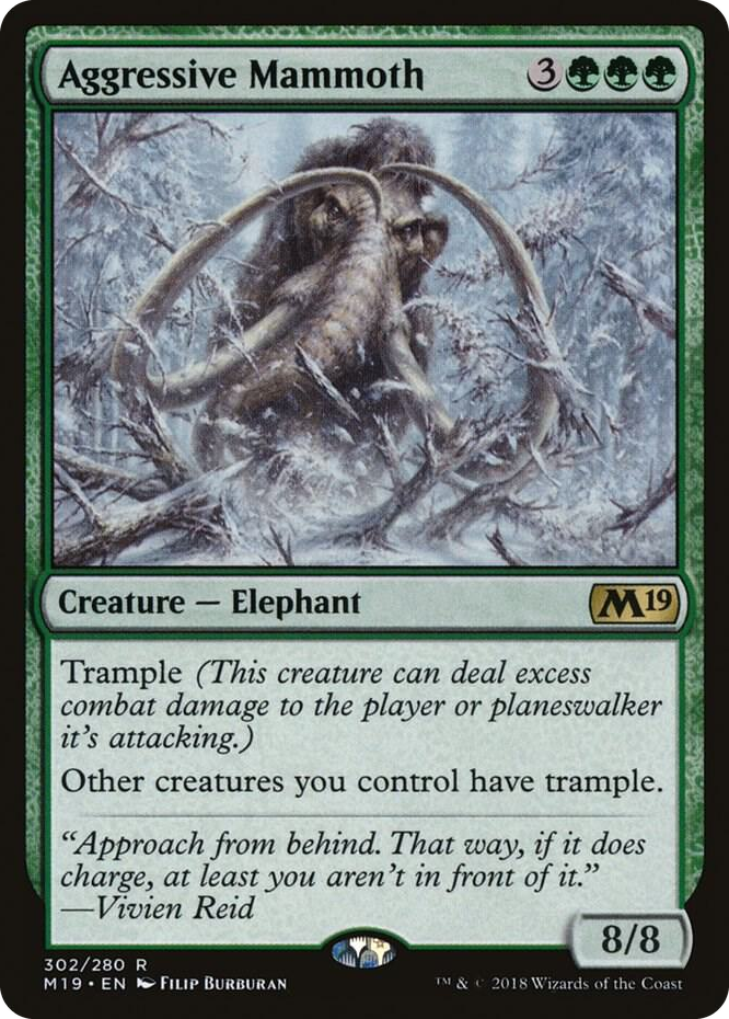 0302 Aggressive Mammoth R Core Set 2019