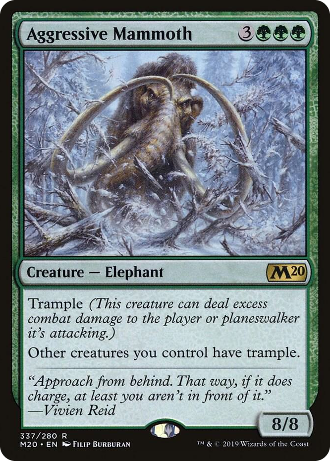 0337 Aggressive Mammoth R Core Set 2020