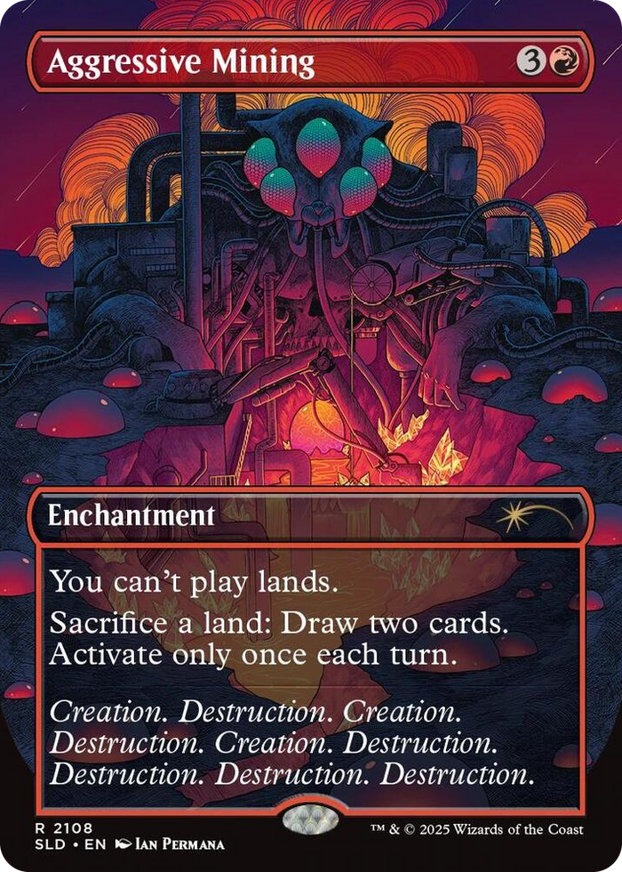 Aggressive Mining #2108 R - Secret Lair Drop Series Pokemon card