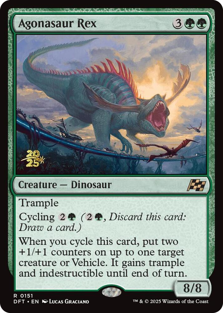 0151 Agonasaur Rex R Prerelease Cards