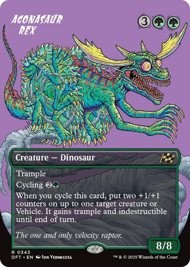 0343 Agonasaur Rex (Borderless) R Aetherdrift