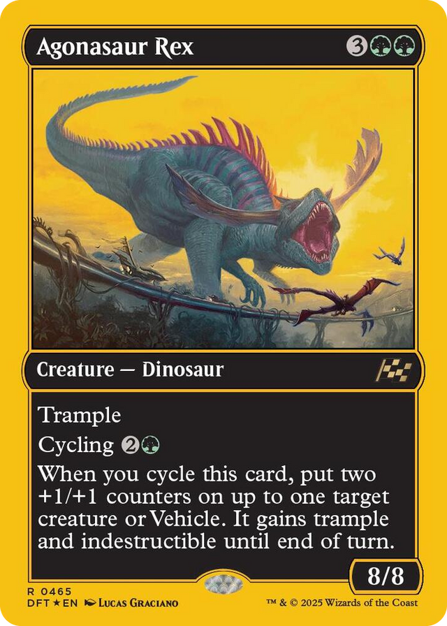 0465 Agonasaur Rex (First-Place Foil) R Aetherdrift