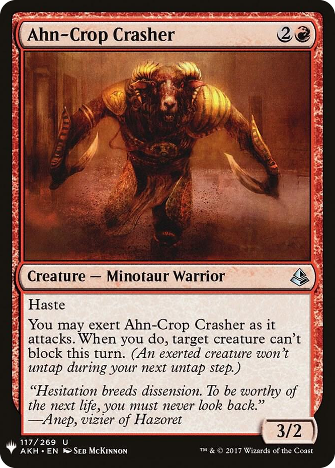 0117 Ahn-Crop Crasher U The List Reprints