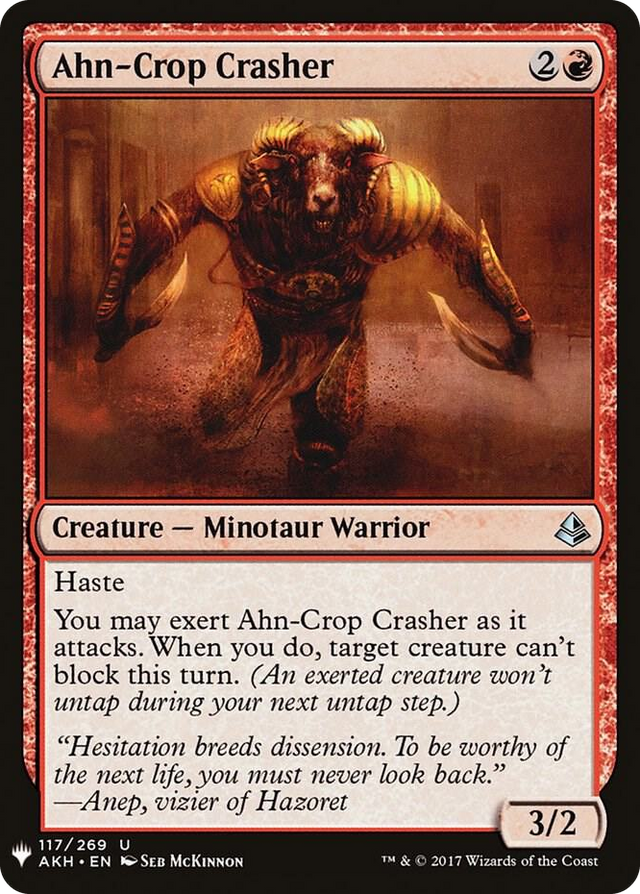 0117 Ahn-Crop Crasher U The List Reprints