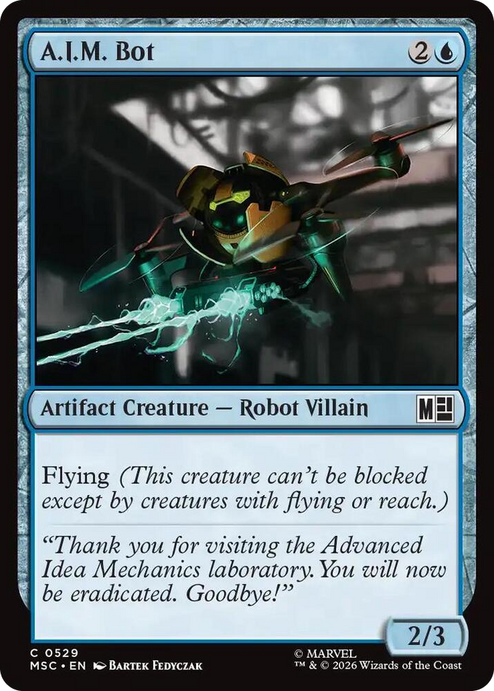 A.I.M. Bot #529 C - Commander: Marvel Super Heroes Pokemon card