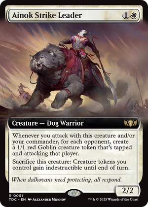 0051 Ainok Strike Leader (Extended Art) R Commander: Tarkir: Dragonstorm