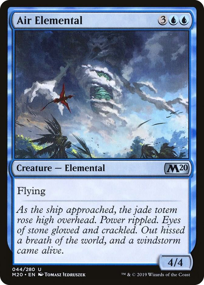 0044 Air Elemental U Core Set 2020