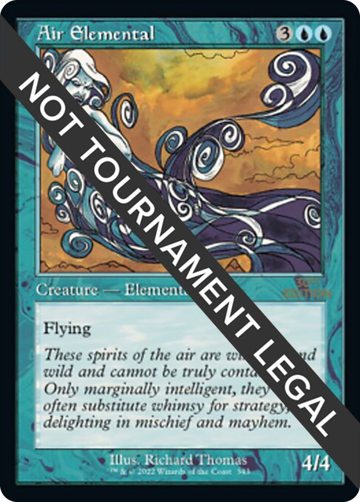 0343 Air Elemental (Retro Frame) U 30th Anniversary Edition