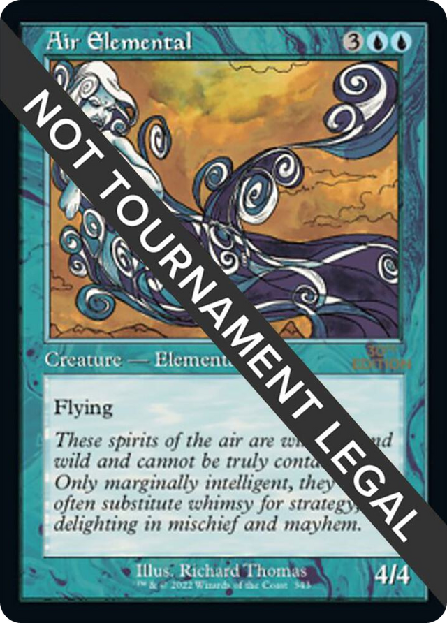 0343 Air Elemental (Retro Frame) U 30th Anniversary Edition